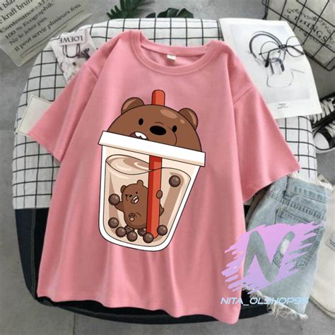 Kaos Boba Karakter Baju Animasi Boba We Bare Bears Lazada Indonesia