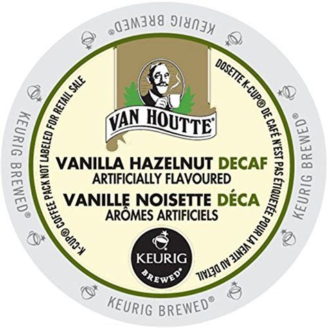 Van Houtte Vanilla Hazelnut Decaf K Cups Count Oz Light