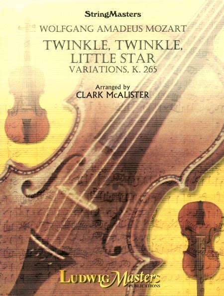 Sheet Music Mozart Twinkle Twinkle Variations String Orchestra