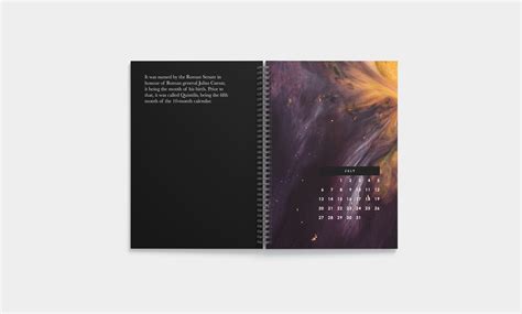 Student Calendar on Behance