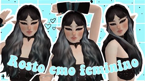 Rosto Emo Feminino No Avakin Life YouTube