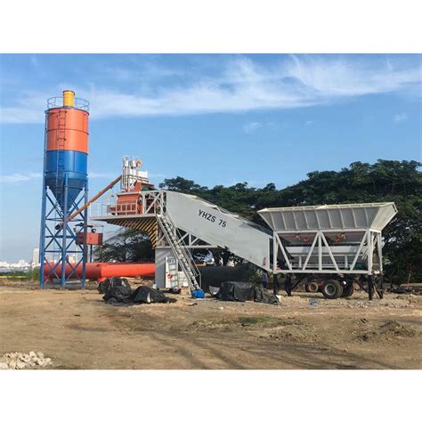 China Supplier For Yhzs Mobile Concrete Batching Plant Mobile