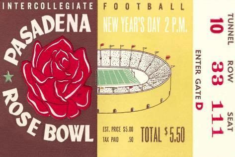 'Rose Bowl, Pasadena' Art Print | Art.com