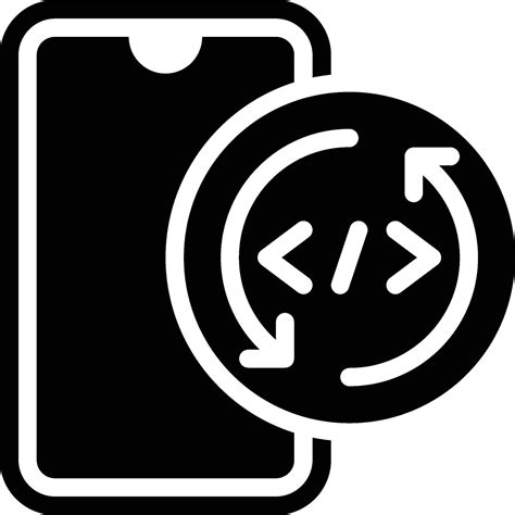 SDLC, Mobile Development, Lifecycle Glyph Solid Icon 60441802 Vector