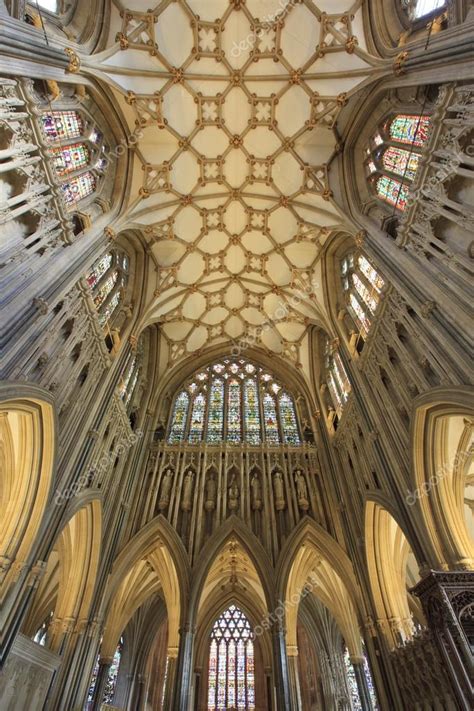 Interior of Wells Cathedral — Stock Photo © antb #33595737