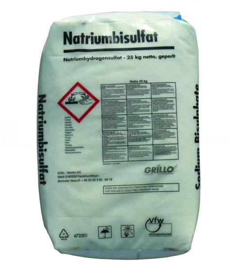 pH mínus granulát 25 kg Natriumbisulfat