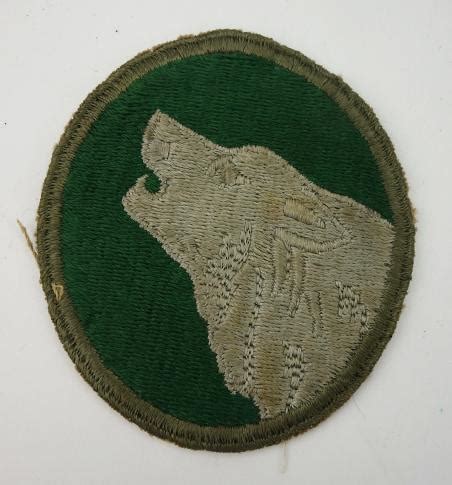 Imcs Militaria Us Ww Th Infantry Division Timberwolf Patch