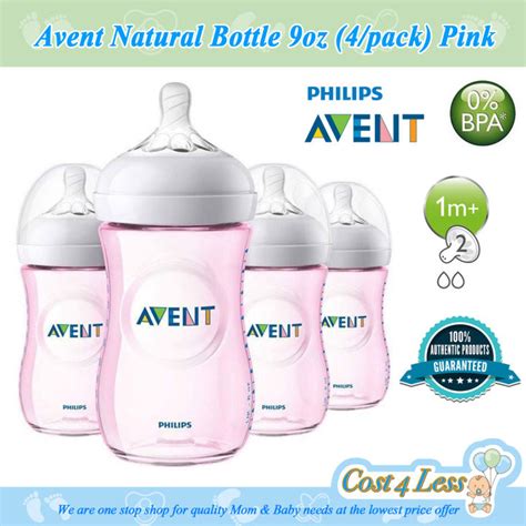 COST4LESS SALE Philips AVENT Natural Baby Bottles Set 9oz 260ml 1m