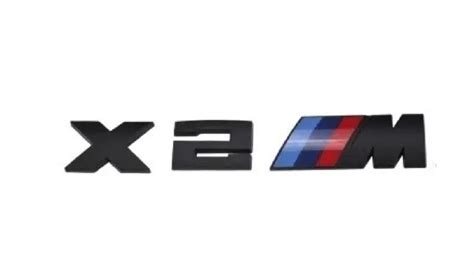 Bmw X Embl Me Logo Autocollant Coffre Arri Re X M Black Noir Mat