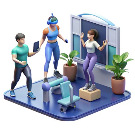 Interactive Fitness VR Workout Training 56480252 PNG
