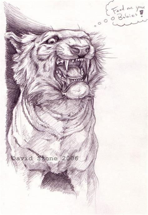 Bengal Tiger Sketch by davemasterx on DeviantArt