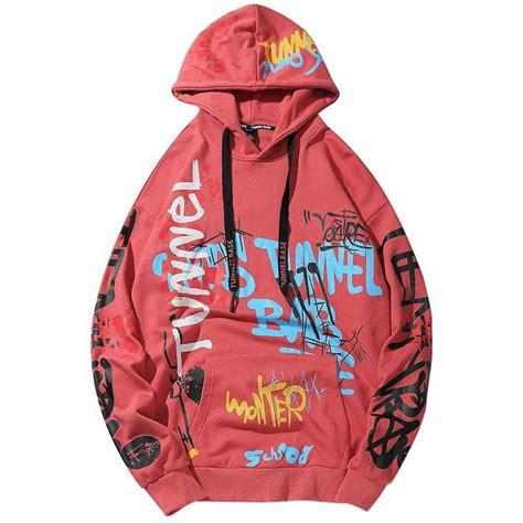 Hip Hop Graffiti Hoodies Men Graffiti Clothing Hoodies