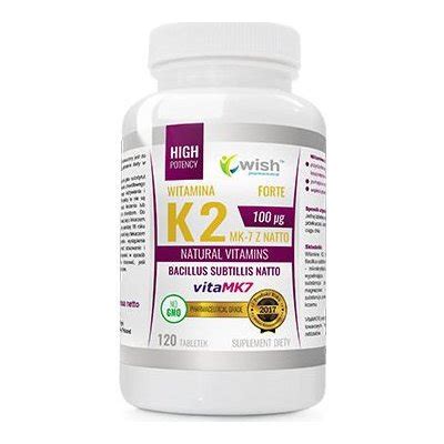 WISH Pharmaceutical Vitamin K2 MK 7 Natto 100 µg 120 tablet od 159 Kč