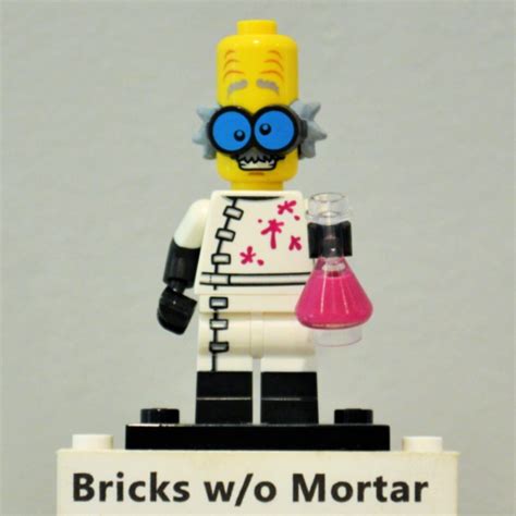 New Genuine Lego Monster Scientist Minifig With Beaker Flask Series