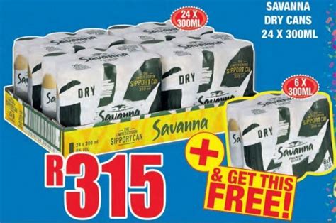 Savanna Dry Cans 24 X 300ml Offer At Boxer Liquors