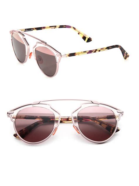 Dior So Real 48mm Pantos Sunglasses In Pink Lyst