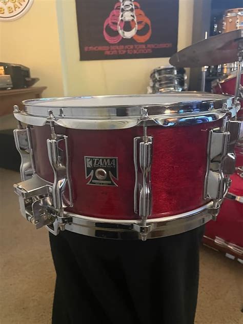 Tama Superstar 65x14 Snare Drum 1980s Cherry Reverb