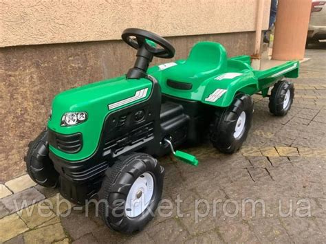 Дитячий велосипед трактор педальний із причепом Велотрактор 8246 DOLU ...