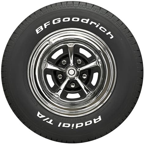 BF Goodrich Radial T/A Raised White Letter Size P255-70R15