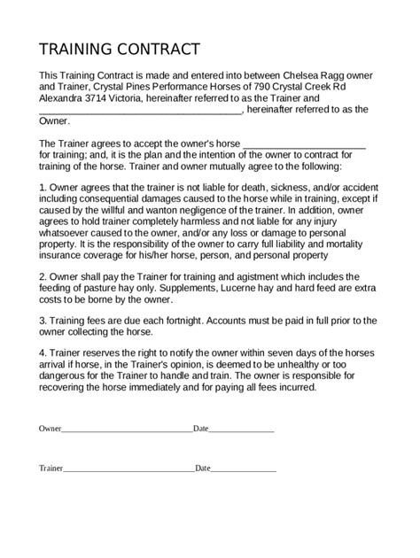 Personal Contract Template Doc Template PdfFiller