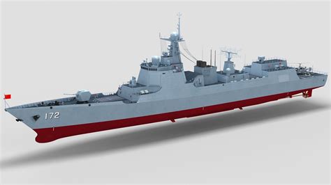 Chinese type 052d destroyer model - TurboSquid 1153716