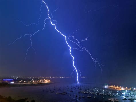 A pair of monster lightning strikes have shattered records for distance