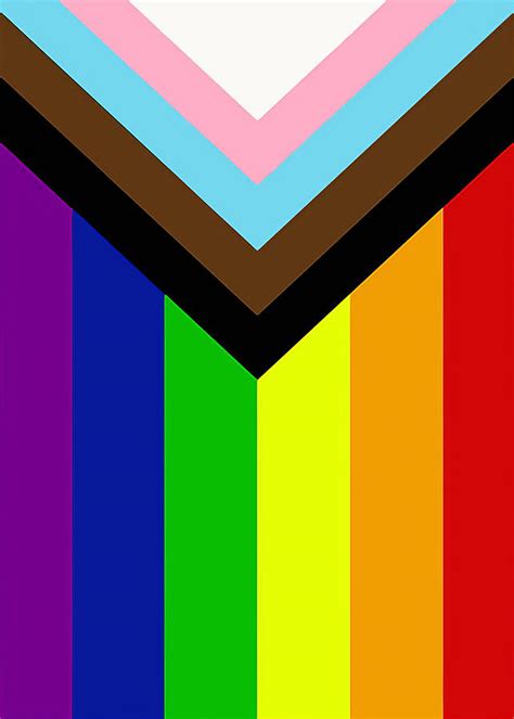 Poster Progress Pride Flag Digital Art by Gambrel Temple | Pixels