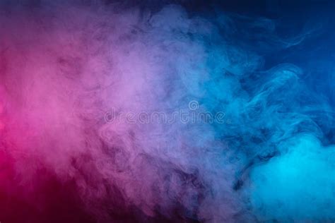 Pink Cloud of Smoke of Black Isolated Background. Stock Photo - Image ...