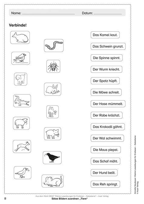 Leseübungen 1 Klasse Zum Ausdrucken kinderbilder download