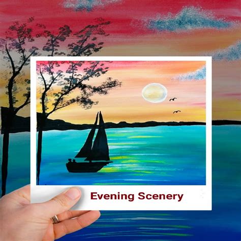 Discover more than 146 evening scenery drawing easy latest - seven.edu.vn