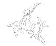 Coloriage Pokemon Legendaire Arceus JeColorie