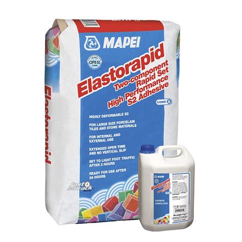 Fixing Adhesive Mortar ELASTORAPID MAPEI For Tile Cement White