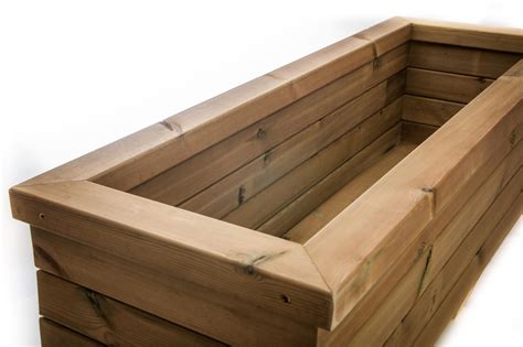 Trough Planters - Outdoor Wooden Furniture - Garden Planter