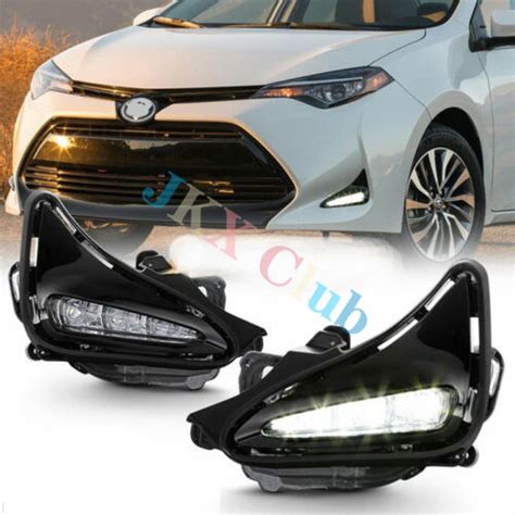 Led Drl Fog Light Switch Bezel Kit E For Toyota Corolla