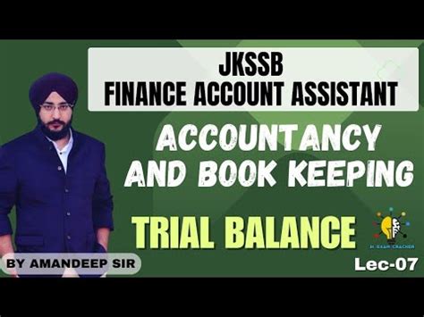 ACCOUNTANCY BOOK KEEPING II LEC 07 II MCQS ON TRIAL BALANCE II BY