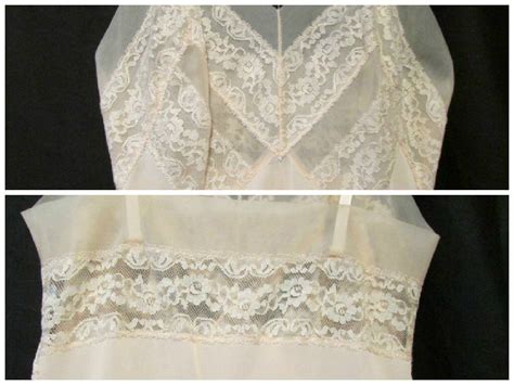 1960s Luxite KAYSER Full Slip Nightgown Size 32 Nude Nylon Lingerie Pin Up Girl Etsy