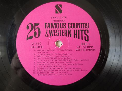 Vintage Records Country Music Album Country Music Vinyl Etsy