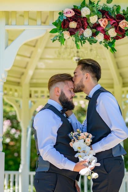 Boda De Una Pareja Gay La Homosexualidad El Matrimonio Entre Personas Del Mismo Sexo Y Los