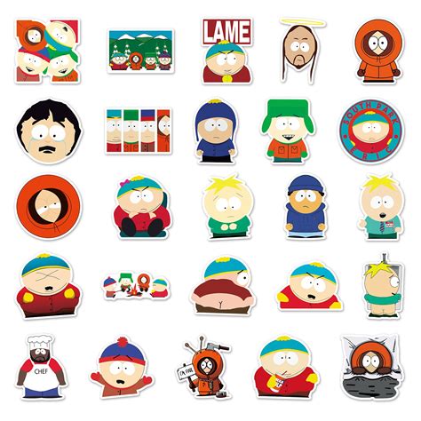 100/50pcs South Park Stickers | South Park Plush