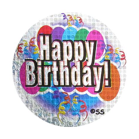 Happy Birthday Glitter sticker – Mol an Óige