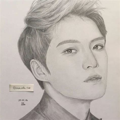 Jaejoong Male Sketch Fan Art Kim