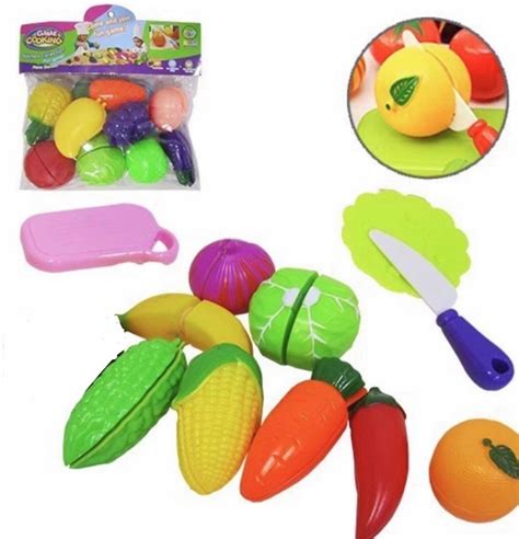 Brinquedo Comidinha Cozinha Frutas Verdura Velcro Masterchef