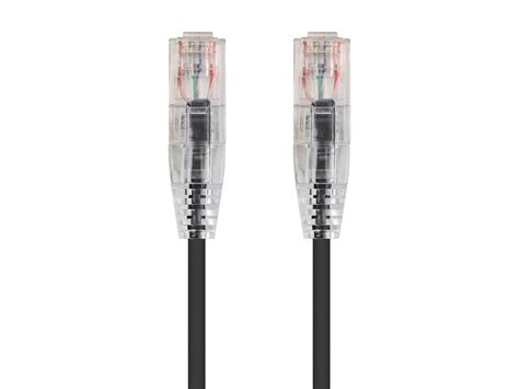 Black Box 10FT Cat6 High-Density 28AWG Slim Data Center Patch Cord — Gray (Single) (EVNSL-C6-SLIM-10FT-GY-1PK)