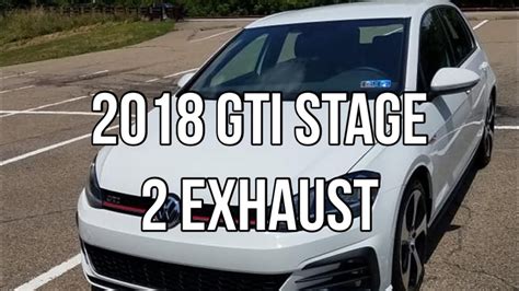 2018 Vw Gti Stage 2 Exhaust Beforeafter Integrated Engineering