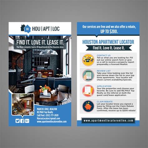 Design A Modern Edgy Fun Postcard For Hou Apartment Locator