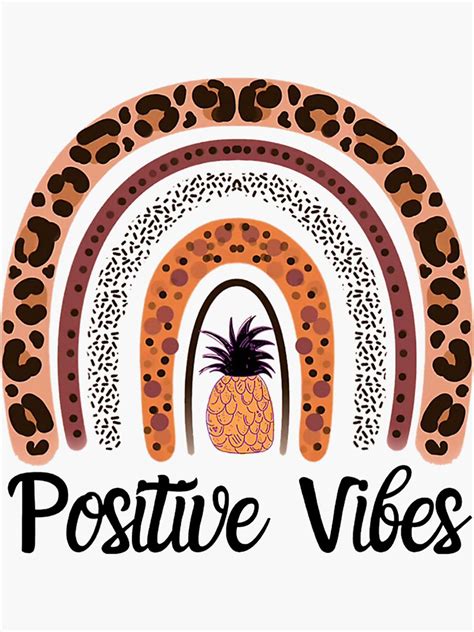 Positive Vibes Only Rainbow Pineapple IVF IUI Sticker For Sale By