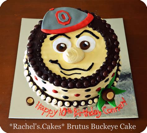 Brutus The Buckeye Cake Buckeye Cake Cake Ohio State Cake