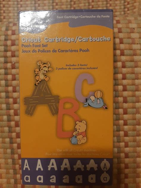 Cricut Cartridge Pooh Font Set Fonts Ebay