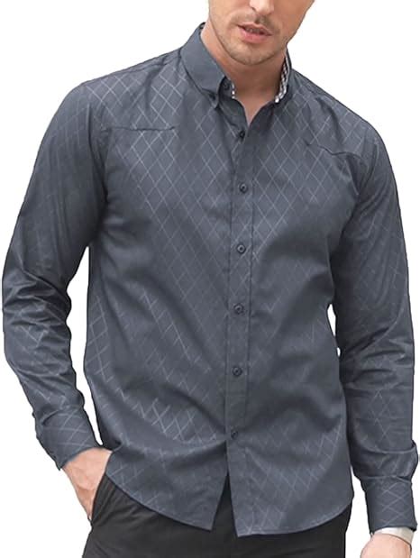 COOFANDY Herren Businesshemd Langarm Casual Slim Fit Hemd mit Knöpfen