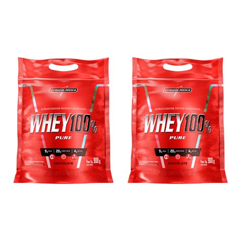 Kit Com 2 Unidades 907g De 100 Pure Whey Integralmedica Shopee Brasil